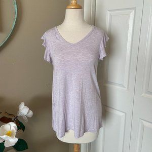 Matilda Jane Heathered Lilac Tee - Medium